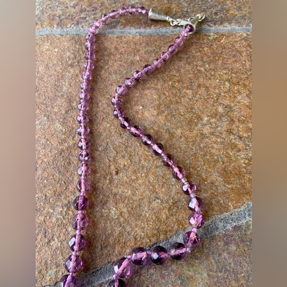 Amethyst Stranded Bead Necklace - Picture 8 of 10